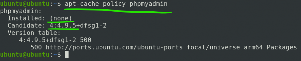 phpmyadmin ubuntu ppa